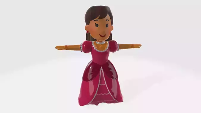 Princess Rigged and Animated and Ready to Rig and Animate