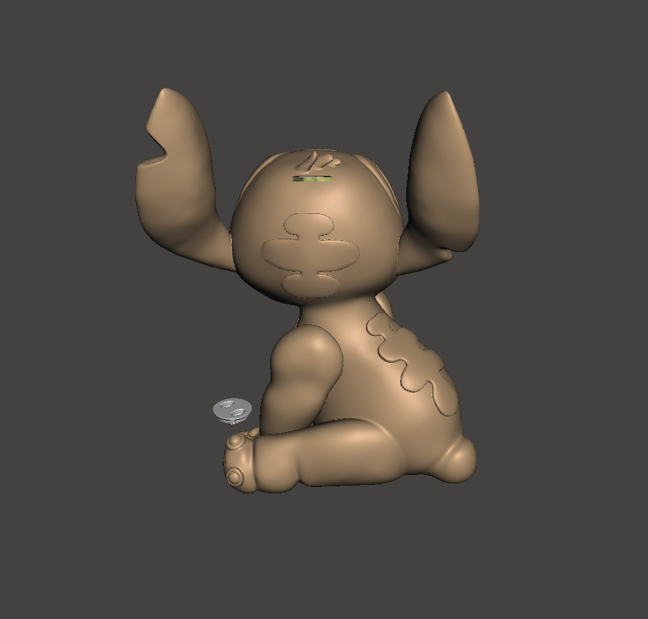 Lilo and Stitch - Stitch piggy bank  - alcancilla de stich 3D print model_6