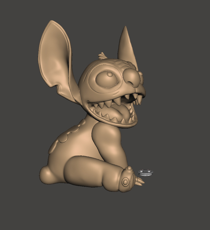 Lilo and Stitch - Stitch piggy bank  - alcancilla de stich 3D print model_5