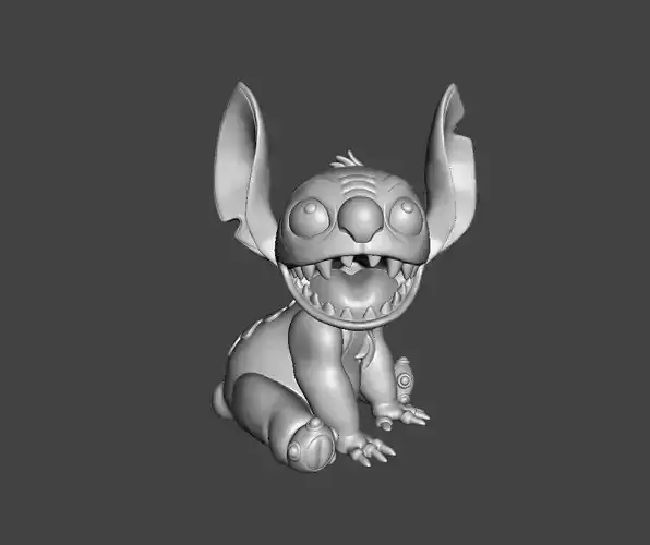 Lilo and Stitch - Stitch piggy bank  - alcancilla de stich 3D print model