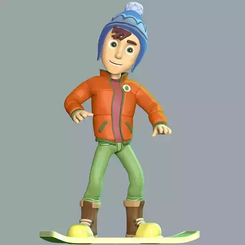 Jake Snowboarding - Paw Patrol 3D print model