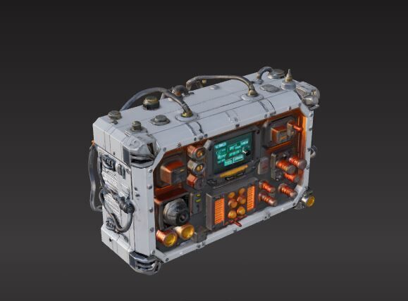 sci-fi electronic module 3D print model_4