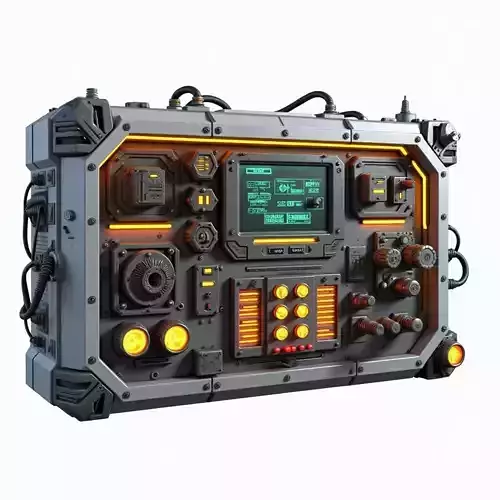 sci-fi electronic module 3D print model