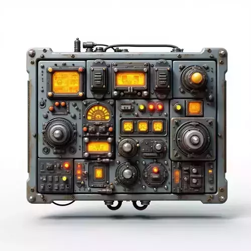 sci-fi electronic module 3D print model