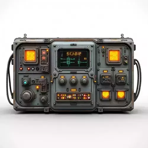 sci-fi electronic module 3D print model