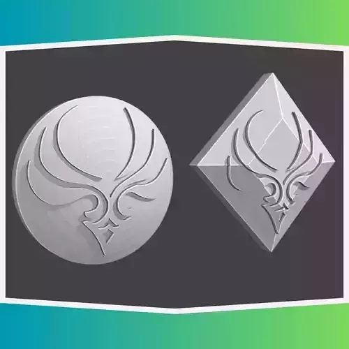 Anemo element - Vision rune 3D print model