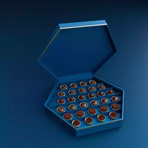 Luxury Chocolate Box Low-poly 3D model