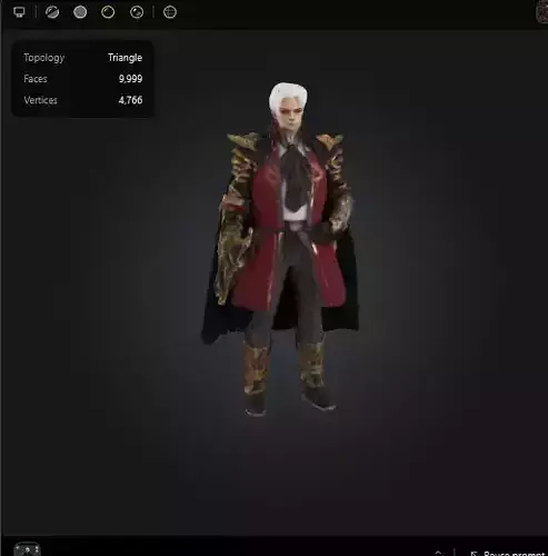 Dracula King 3D Gothic Vampire Overlord 