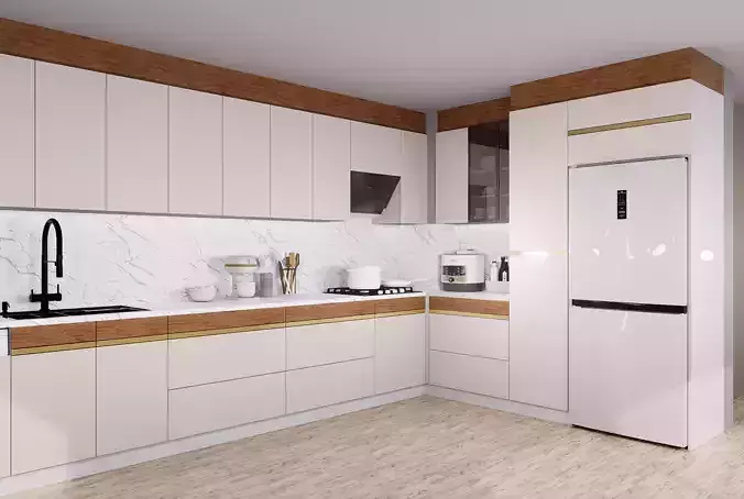 Mutfak 3d modelleme ve render 