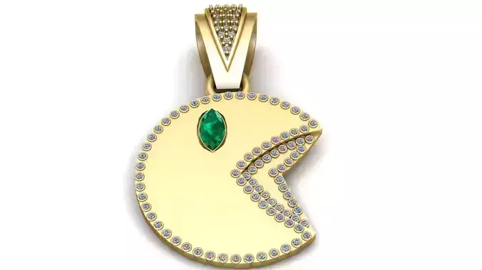 gold pendant 3D print model