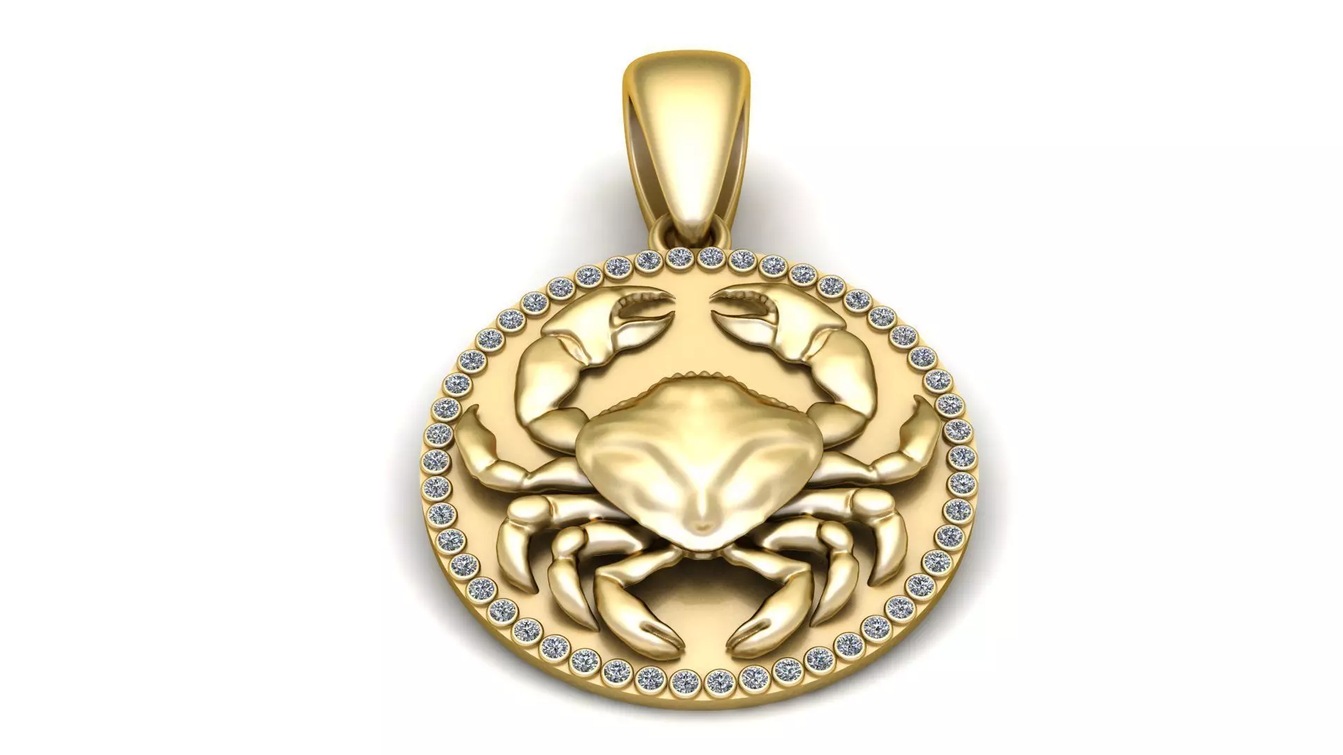 Cancer zodiac pendant 3D print model