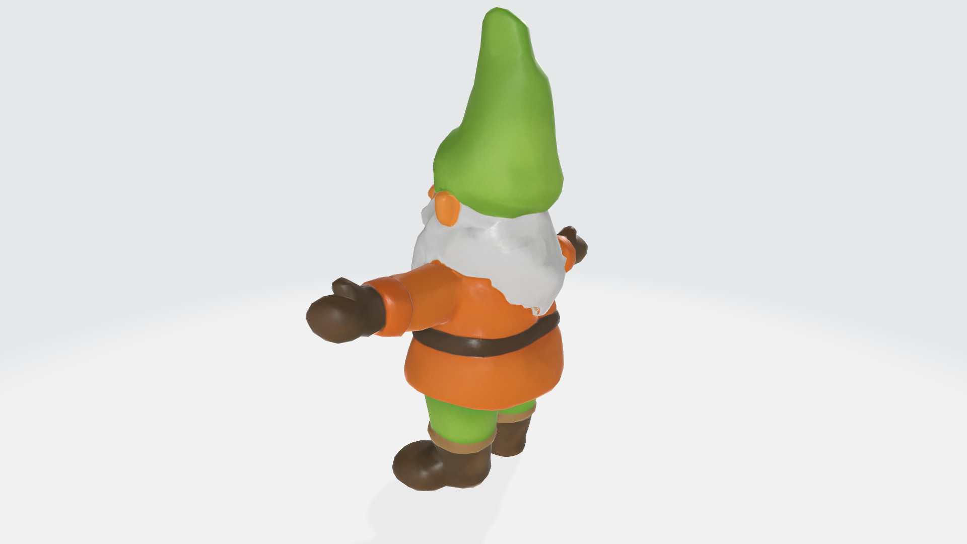 Dwarf Rigged and Animated and Ready to Rig and Animate Low-poly 3D model_3