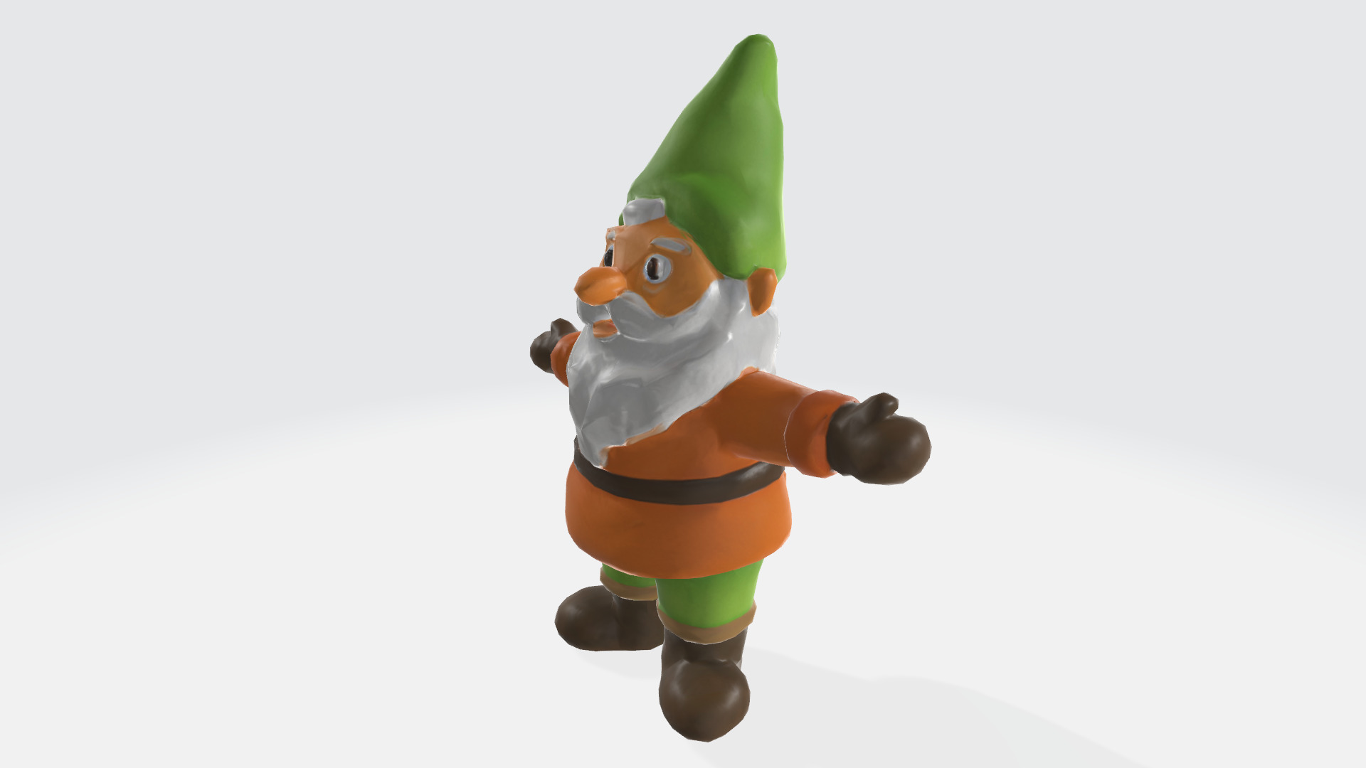 Dwarf Rigged and Animated and Ready to Rig and Animate Low-poly 3D model_1