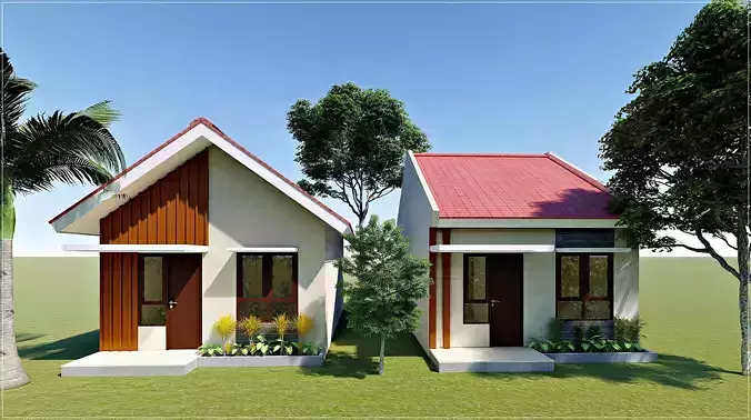 Small tropical house