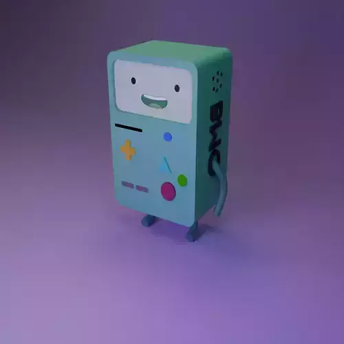 BMO Cute Retro Game Console Robot  3D model