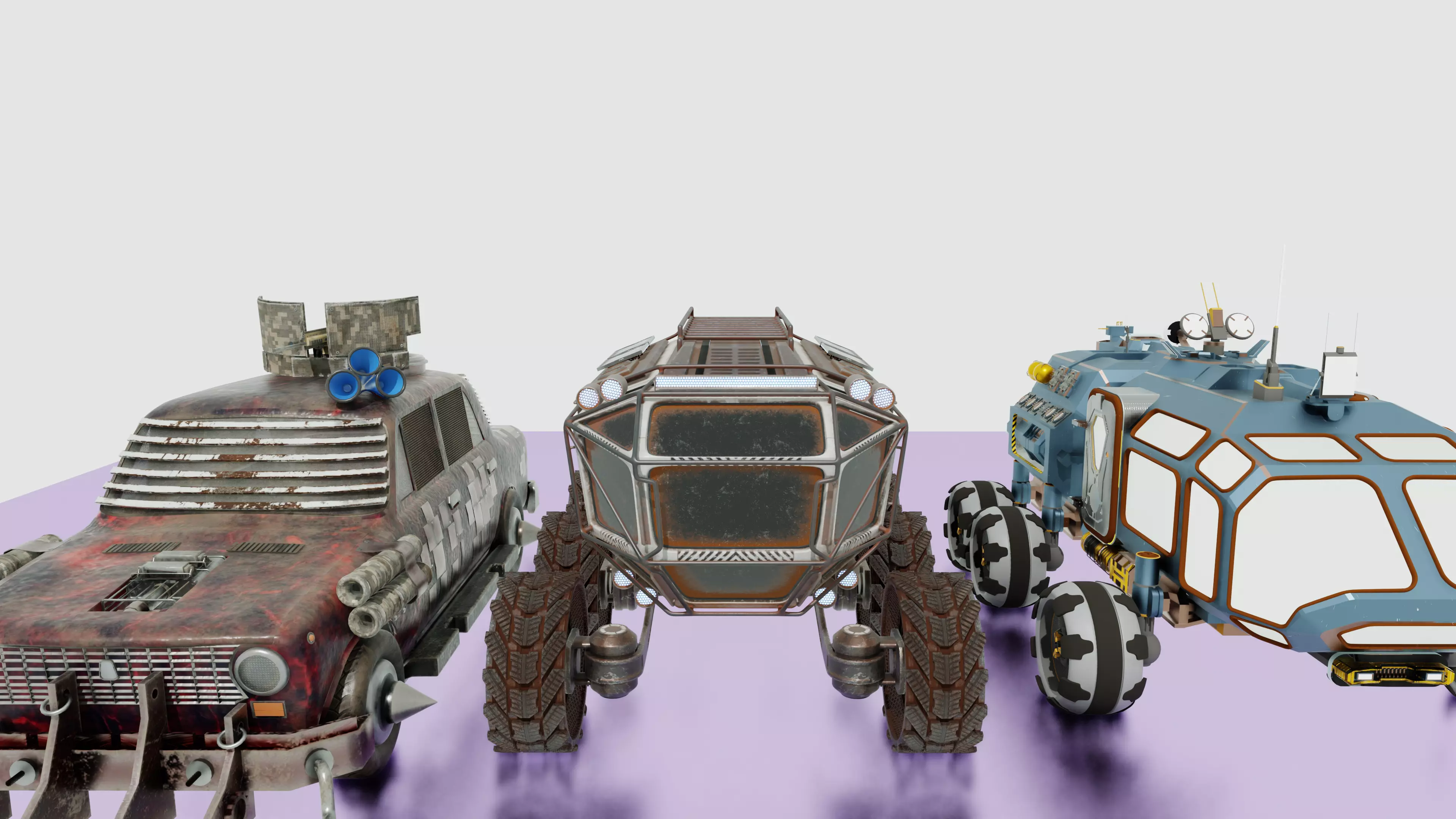 Fantasy War Vehicles Pack Low-poly 3D model