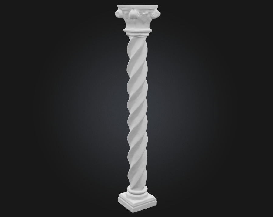 Spiral Majesty Graceful Ascent in Stone Form 3D model_5