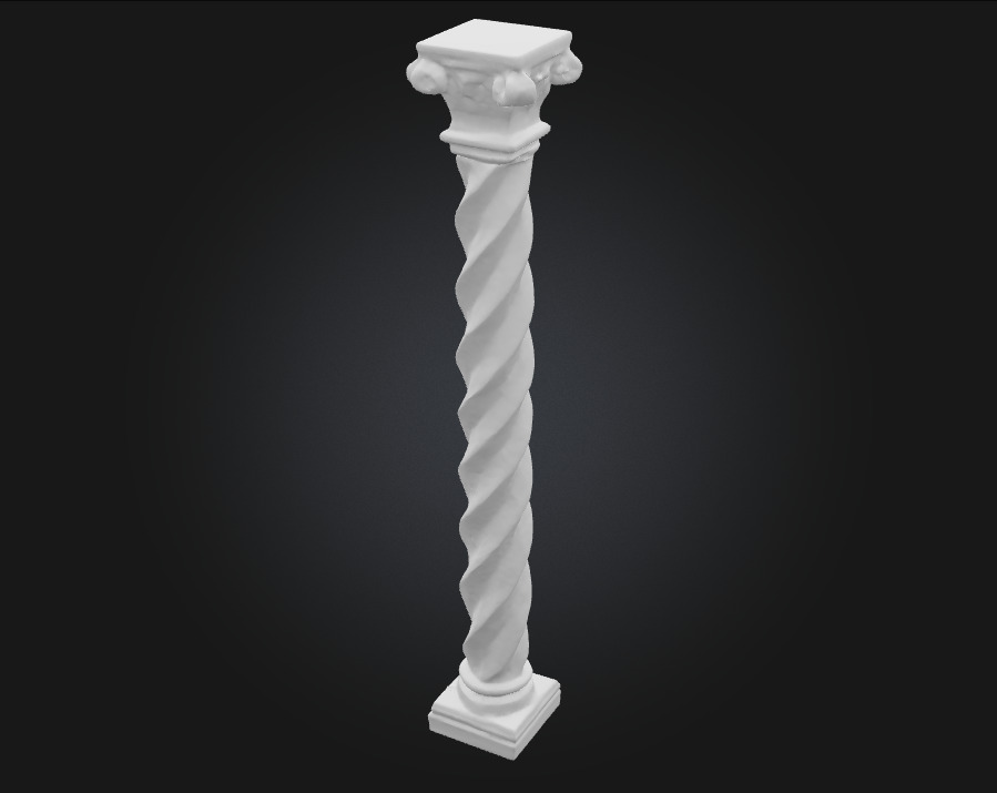 Spiral Majesty Graceful Ascent in Stone Form 3D model_10
