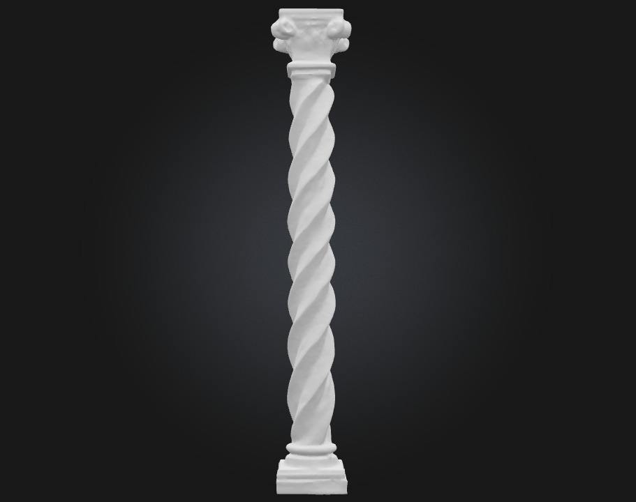 Spiral Majesty Graceful Ascent in Stone Form 3D model_7