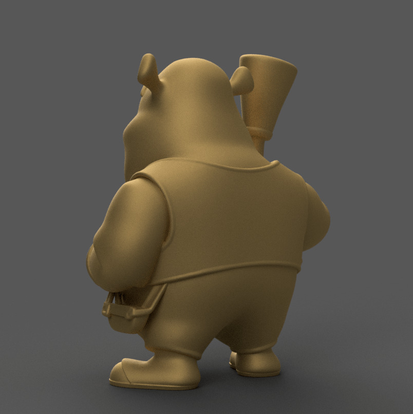 Fun Shrek 3D STL File for Unique Home Decor 3D print model_3