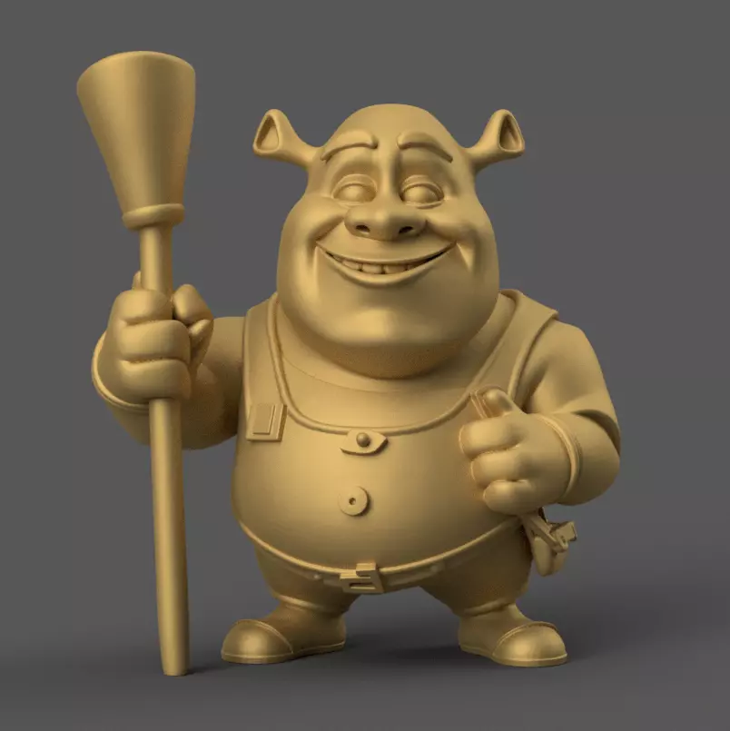 Fun Shrek 3D STL File for Unique Home Decor 3D print model_0
