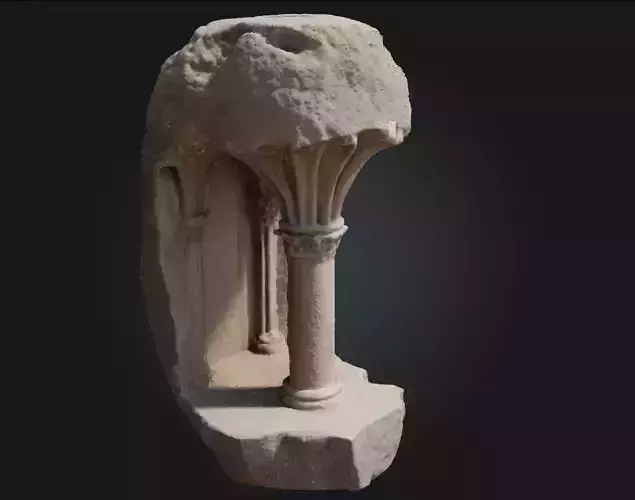 Gothic Arch Fragment  Echoes of a Sacred Past