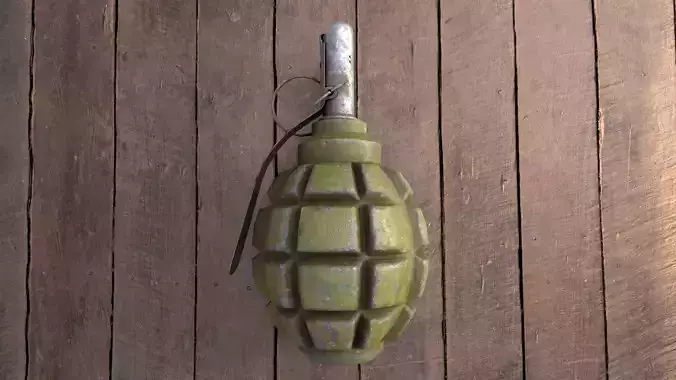 Grenade F1 Game-ready Low-poly 3D model
