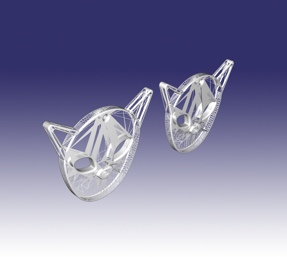 Cool cats keychain 3d printable 3D print model_6