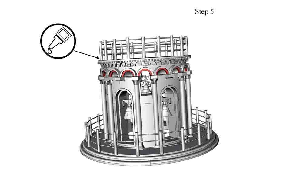 Leaning Tower of Pisa Lamp Souvenir Interior Decoration Gift 3D print model_8