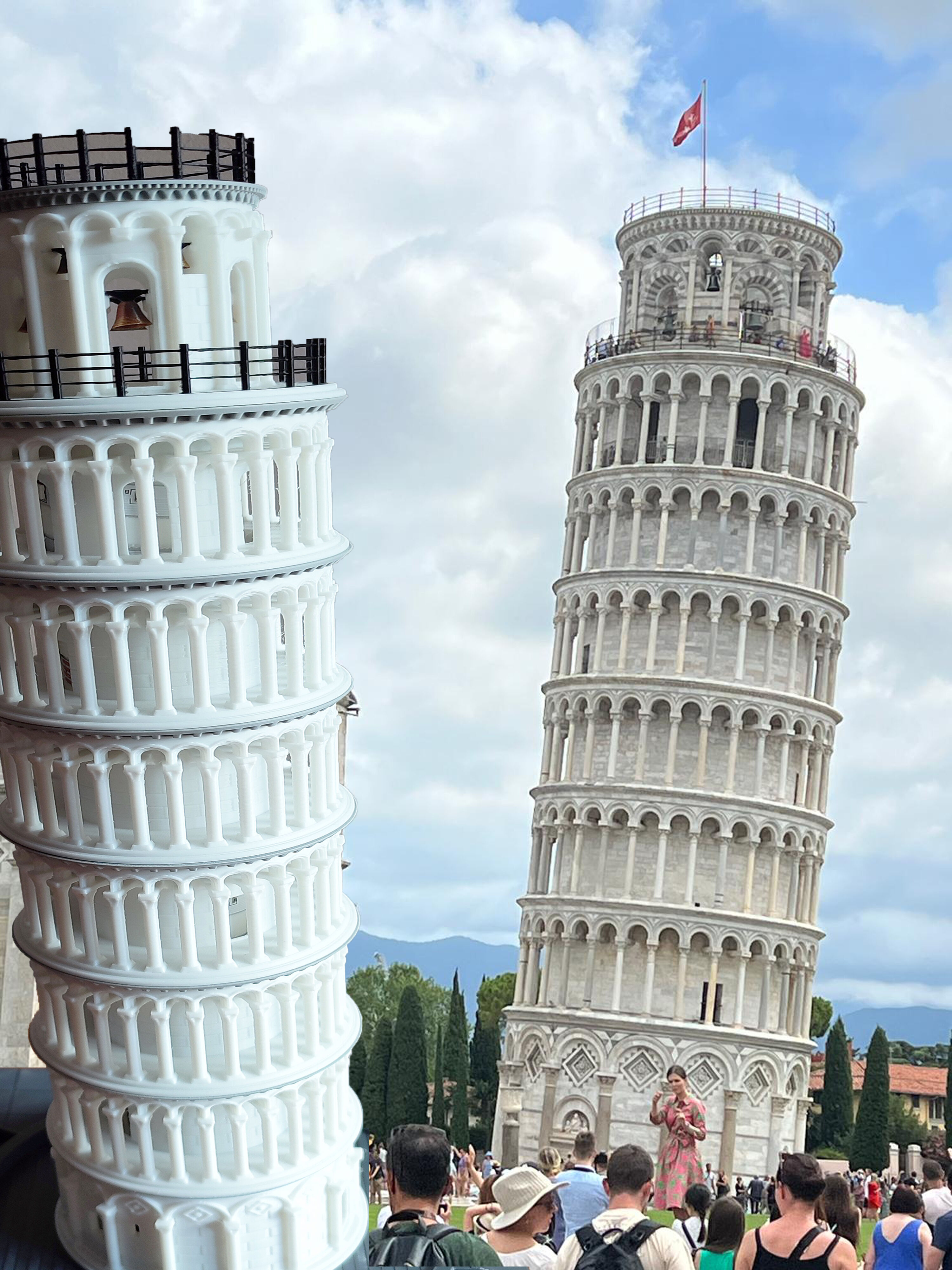 Leaning Tower of Pisa Lamp Souvenir Interior Decoration Gift 3D print model_6