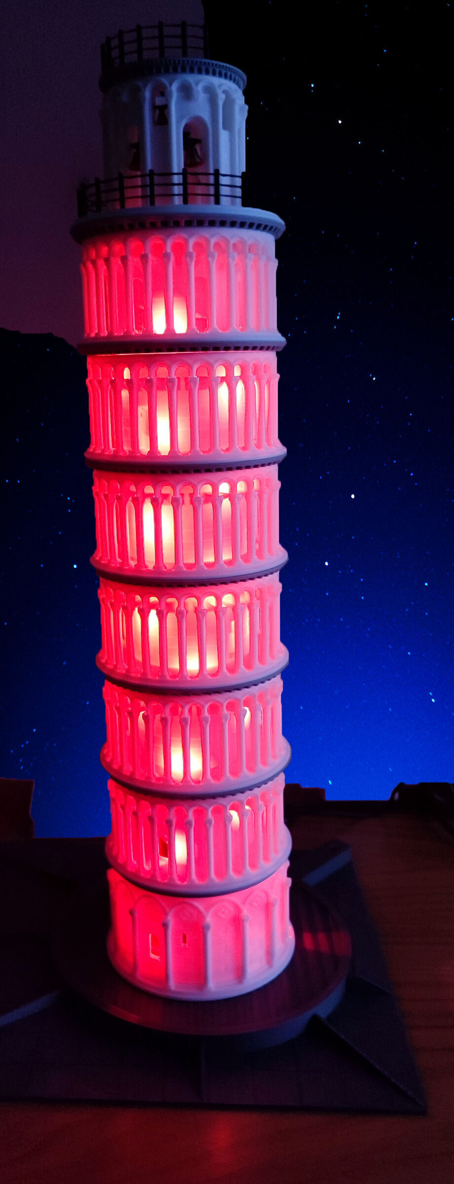 Leaning Tower of Pisa Lamp Souvenir Interior Decoration Gift 3D print model_4