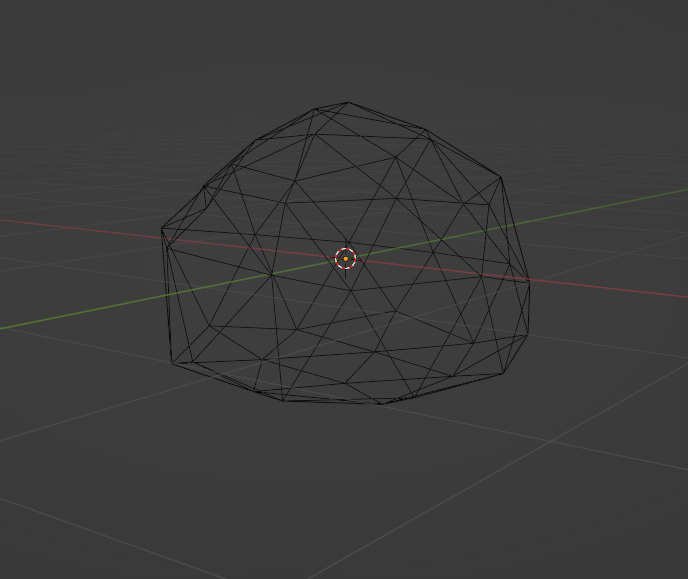 A Rock Low-poly 3D model_1