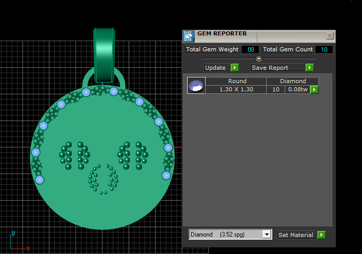 Beretta pendant 3D print model_4