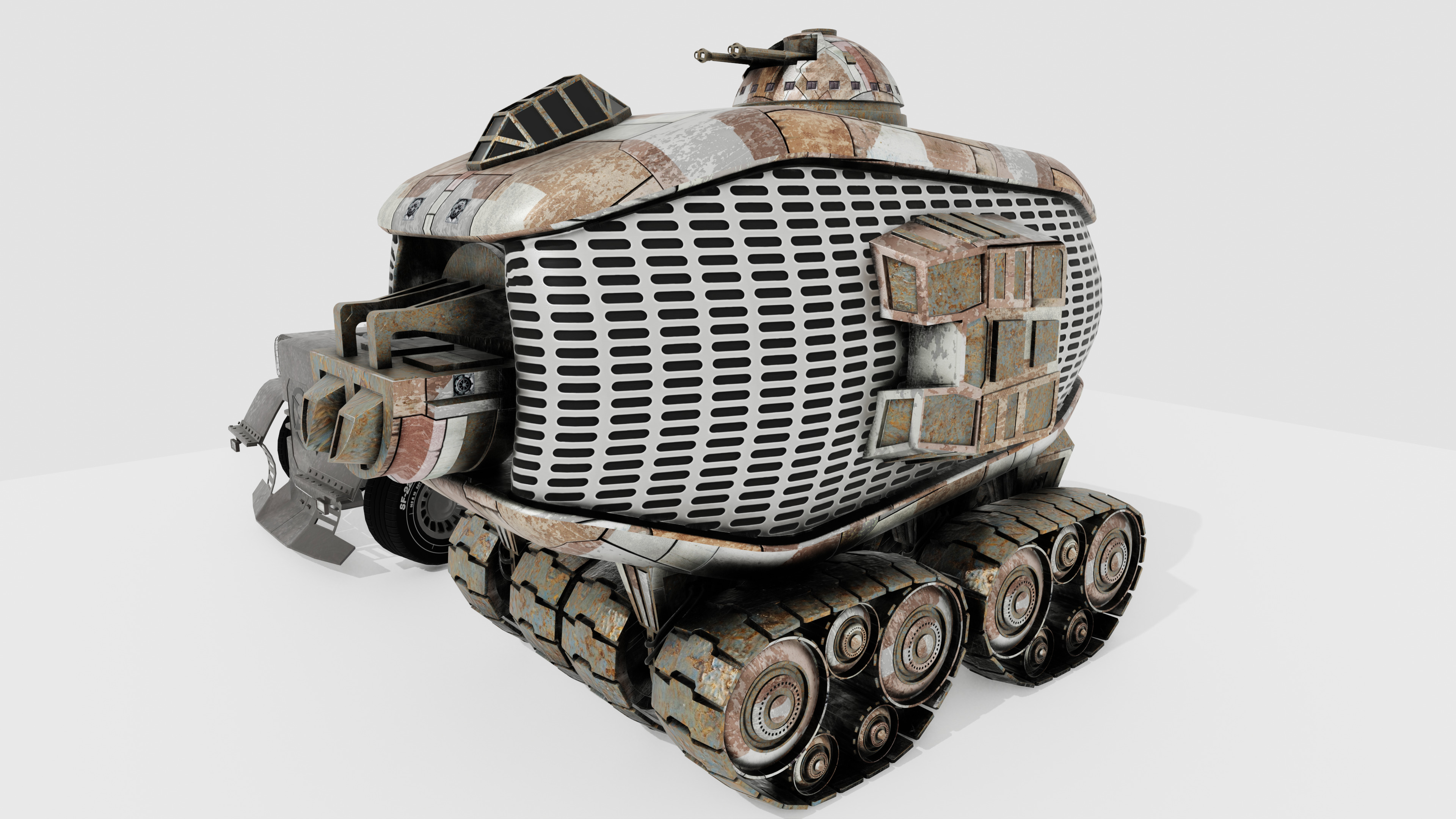 Vehicles Low-poly 3D model_1