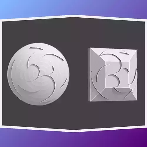 Electro element - Vision rune 3D print model