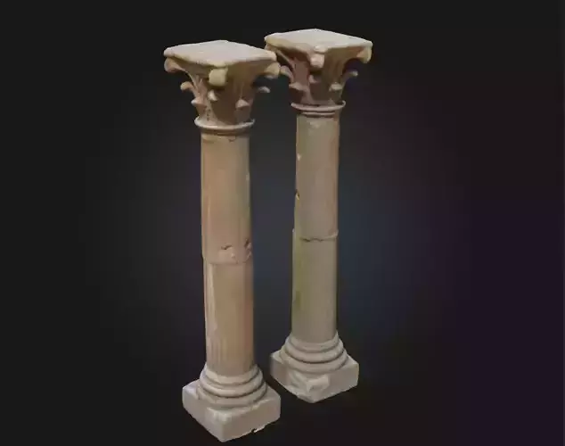 Corinthian Pillars  Ornate Columns of Classical Grandeur