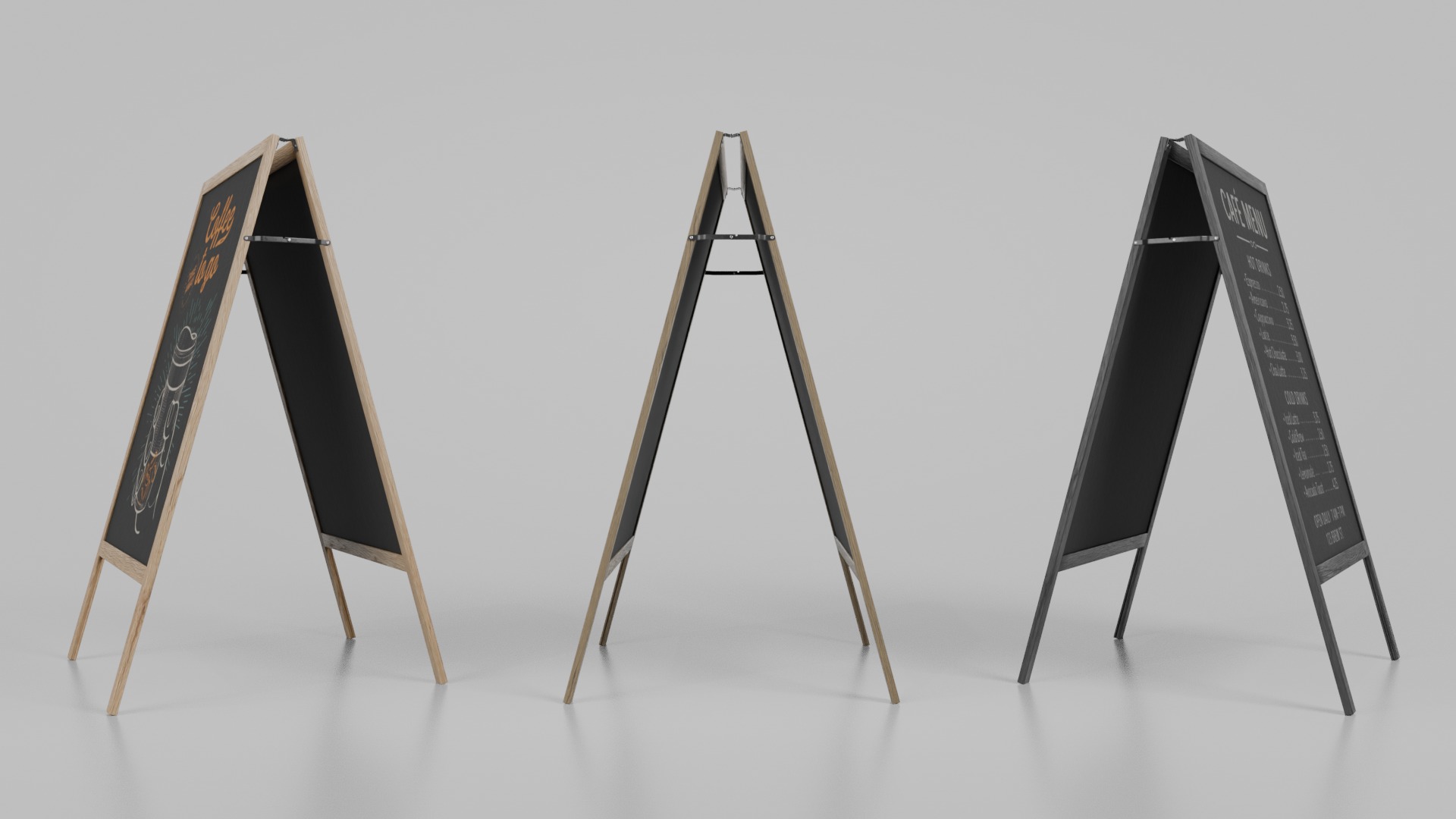 Versatile Advertising Solutions - Customizable Chalkboards 3D Model Collection_12