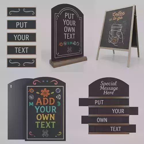 Versatile Advertising Solutions - Customizable Chalkboards