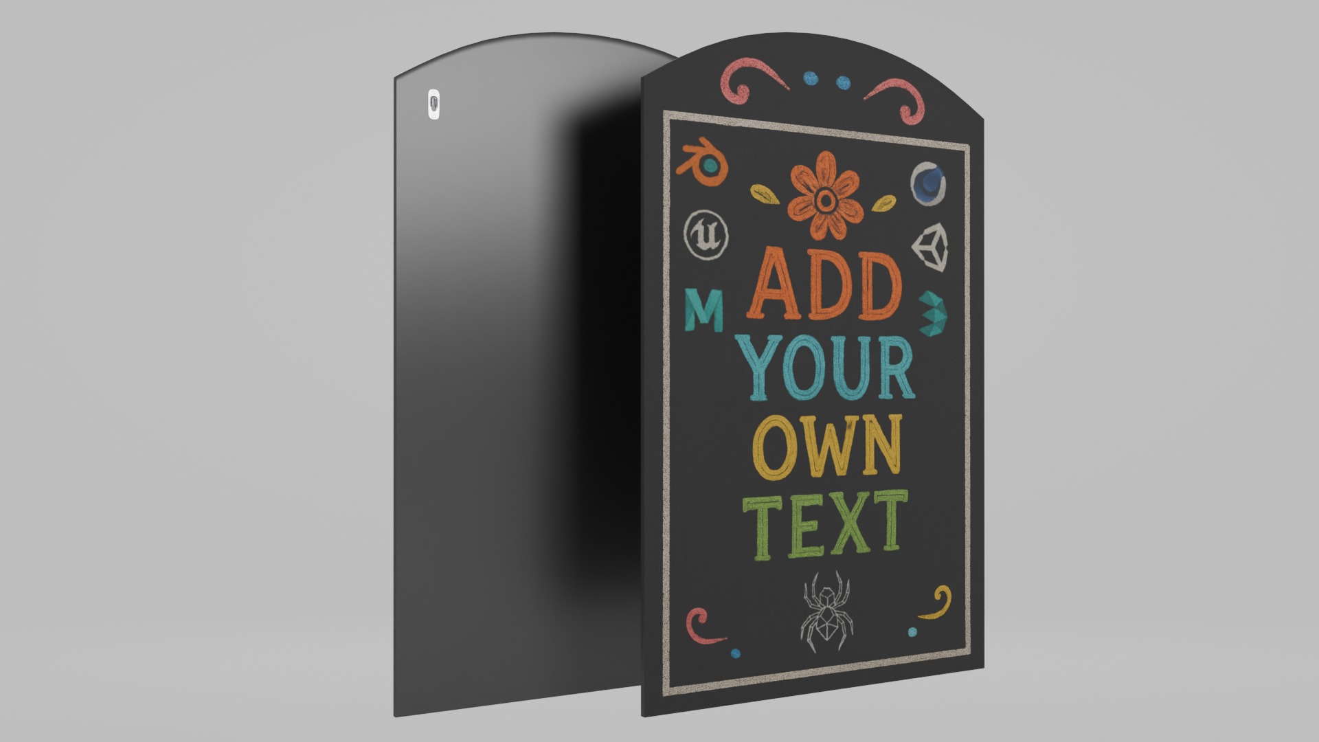 Versatile Advertising Solutions - Customizable Chalkboards 3D Model Collection_31