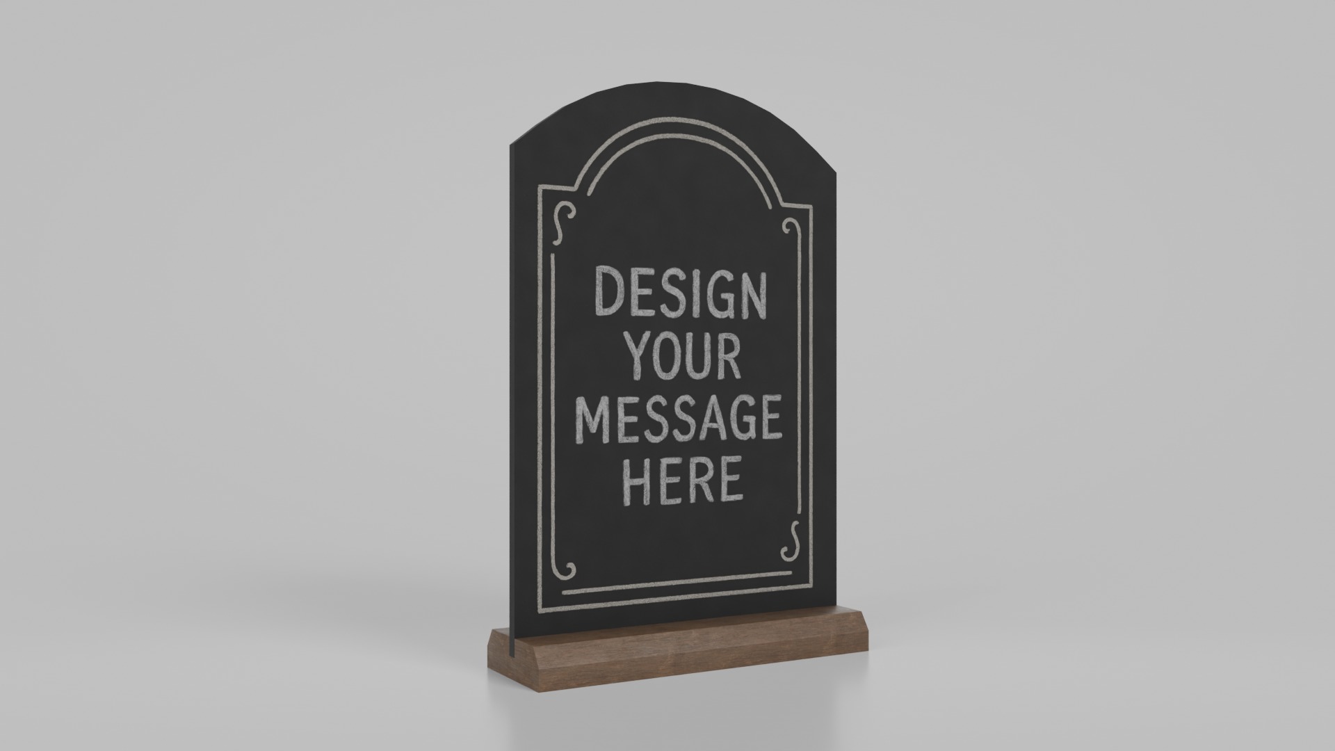 Versatile Advertising Solutions - Customizable Chalkboards 3D Model Collection_15