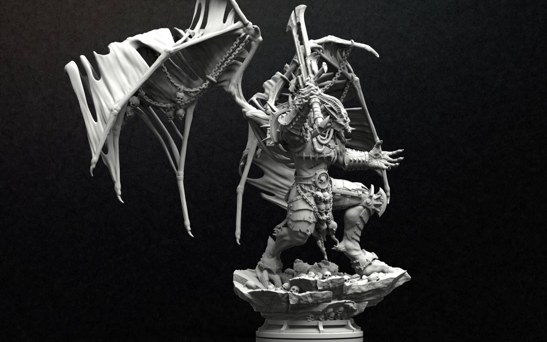 THE RAGE DAEMON   3D print model_4