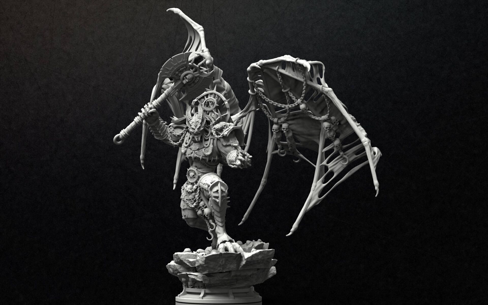 THE RAGE DAEMON   3D print model_6