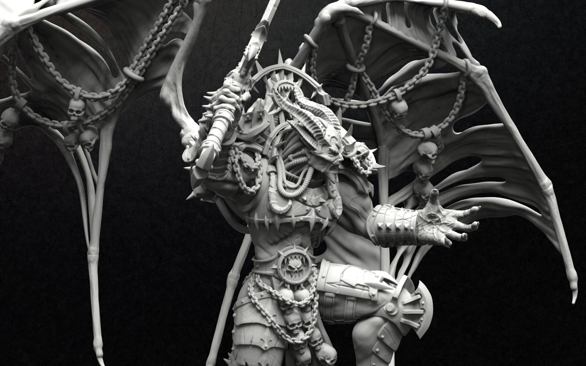 THE RAGE DAEMON   3D print model_5