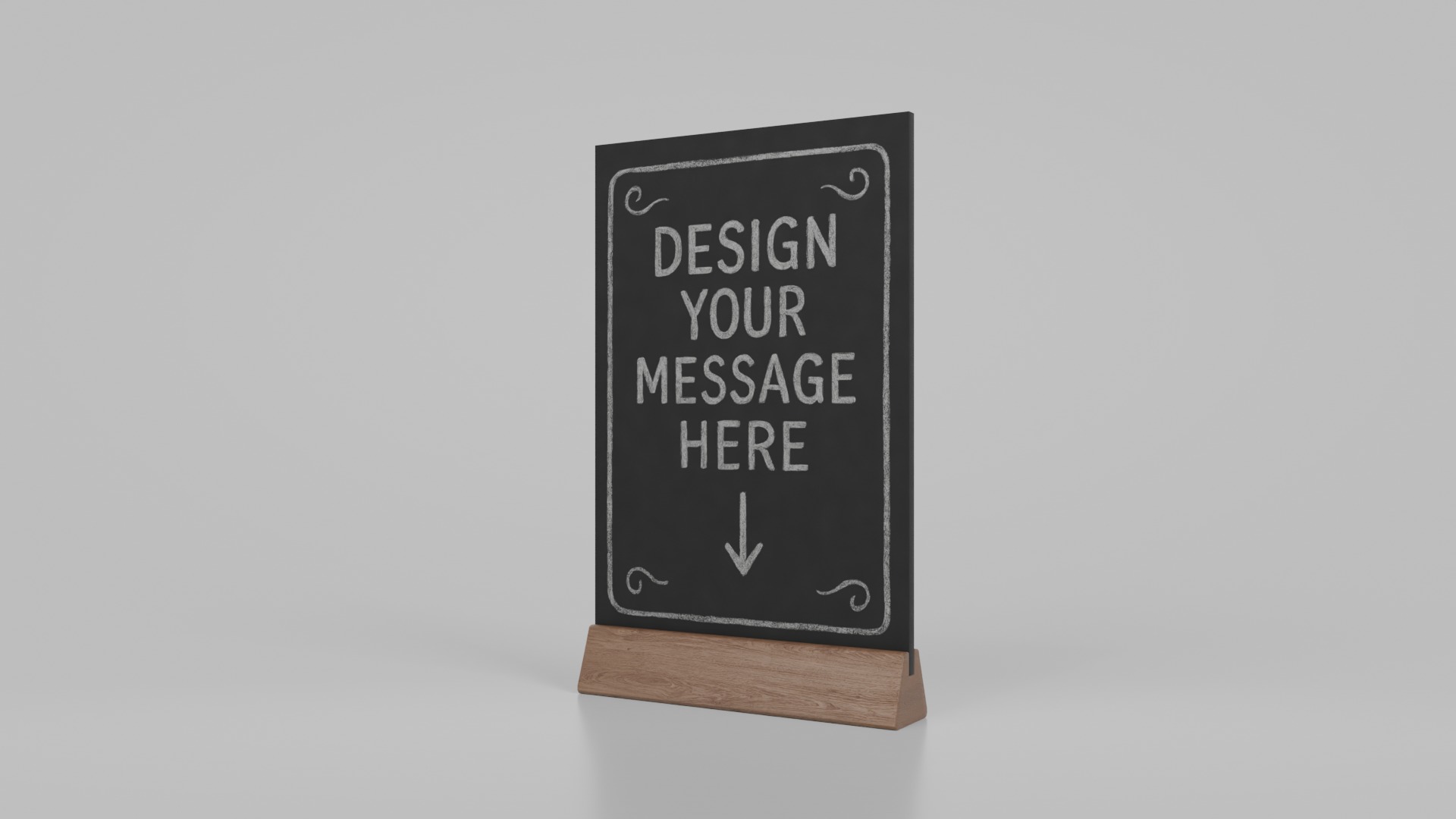 Urban Storefront Signage Pack - Customizable Chalkboards 3D Model Collection_16