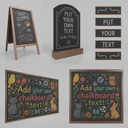 Event and Wedding Signage Collection - Customizable Chalkboards 