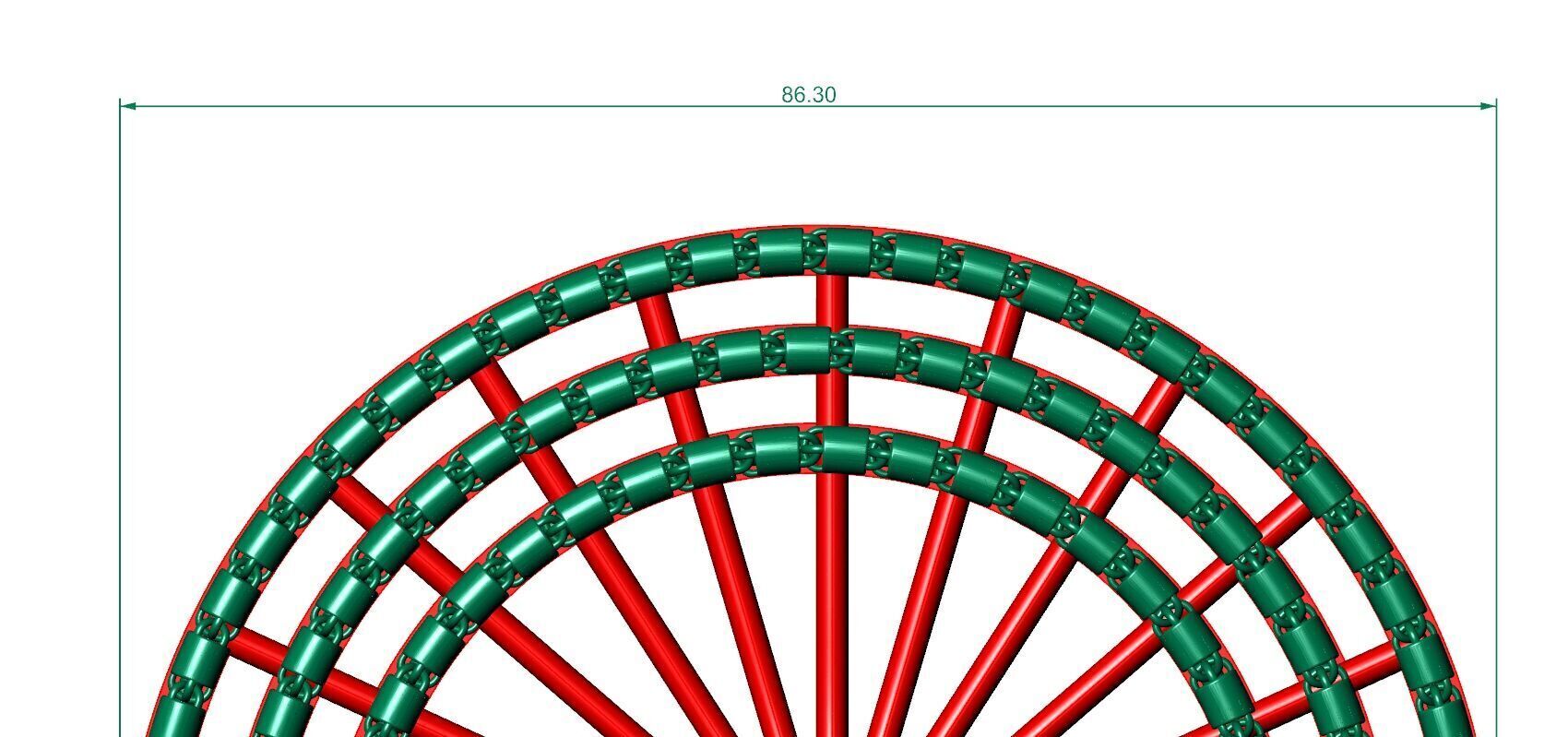 3MM Highly Premium Plain Round Unisex Chain 3D print model_1