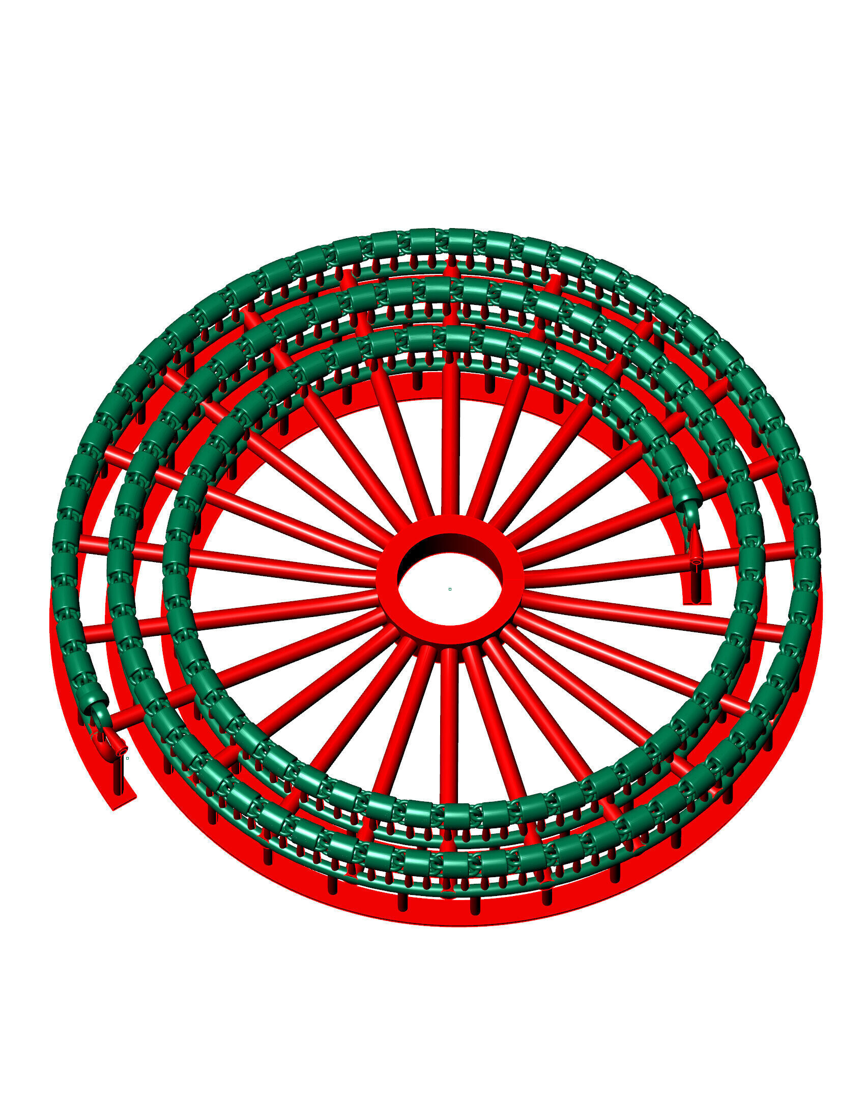 3MM Highly Premium Plain Round Unisex Chain 3D print model_2