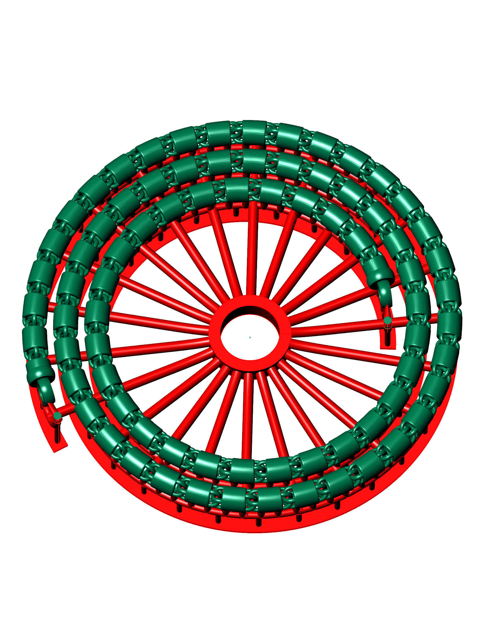 3 SET OF Highly Premium Plain Round Unisex Chain 3D Model Collection_3