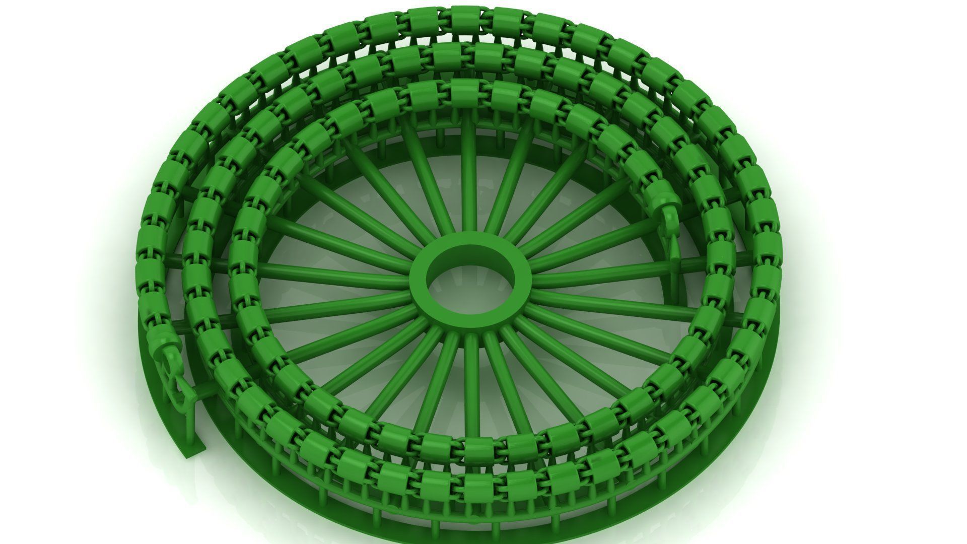 3 SET OF Highly Premium Plain Round Unisex Chain 3D Model Collection_2