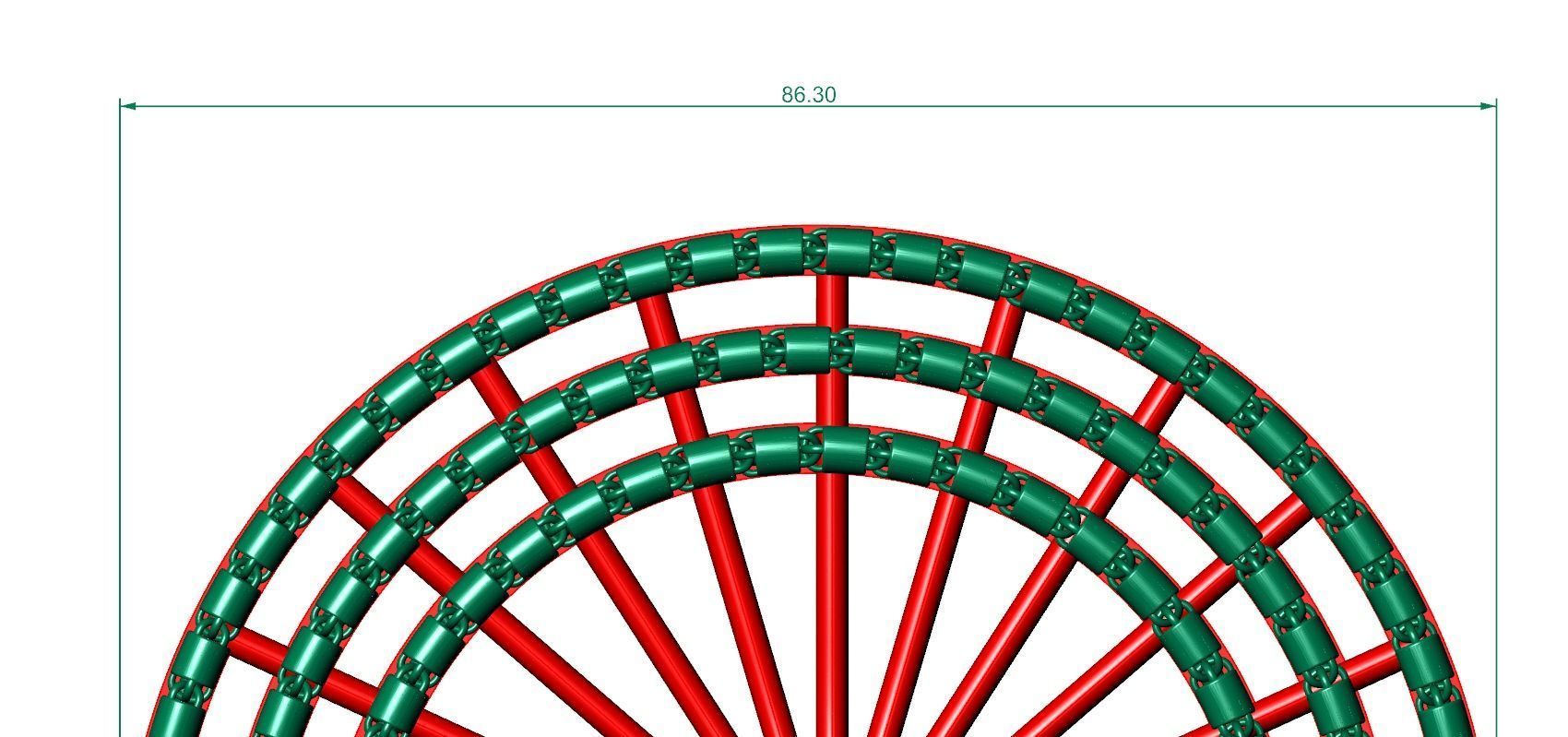 3 SET OF Highly Premium Plain Round Unisex Chain 3D Model Collection_1